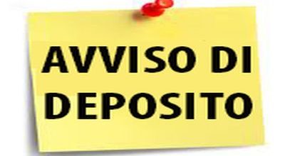 Avviso di Deposito