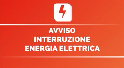 Avviso interruzione energia elettrica del 11 aprile 2023