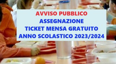 Assegnazione ticket mensa gratuita ANNO 2023/2024 – GRADUATORIE