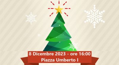 Albero di Natale 2023 in piazza Umberto I: cerimonia di accensione