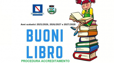 Avviso pubblico procedura per l’accreditamento delle librerie/cartolibrerie ai fini della istituzione di un albo di rivenditori autorizzati alla fornitura gratuita dei libri di testo agli alunni della scuola primaria e secondarie – anni scolastici 2025/2026, 2026/2027 e 2027/2028