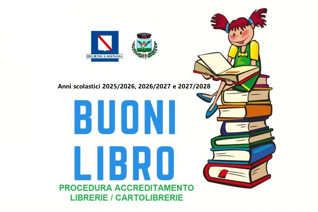 Avviso pubblico procedura per l’accreditamento delle librerie/cartolibrerie ai fini della istituzione di un albo di rivenditori autorizzati alla fornitura gratuita dei libri di testo agli alunni della scuola primaria e secondarie – anni scolastici 2025/2026, 2026/2027 e 2027/2028